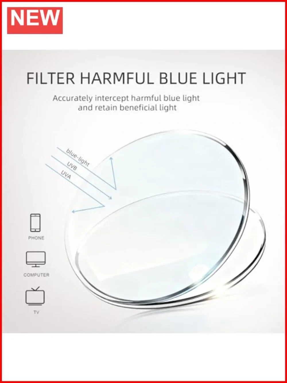 Oversized Square Reading Glasses 3 Pack Blue Light Blocking Spring Hinge Readers